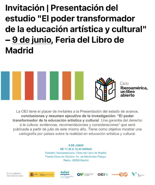 Presentación de avances del informe ""El poder transformador de la educación artística y cultural: una garantía para los derechos culturales"
